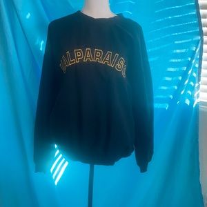 Black lightweight lined pullover jacket